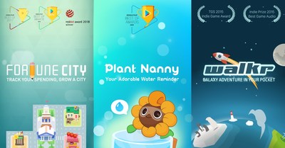 Cultivating new habits in a fun way. With more than 25 million users around the world, the digital design studio Fourdesire’s three award-winning gamification mobile apps - Plant Nanny², Walkr, and Fortune City- hope to help even more users walk further, drink water and spend wisely.