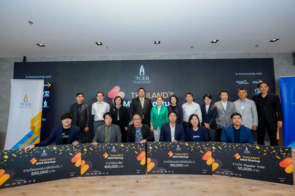 Thailand Convention and Exhibition Bureau (TCEB) announced the winners of the 3rd Thailand’s MICE Startup competition, a project aimed to develop innovative solutions for the operation of new normal MICE