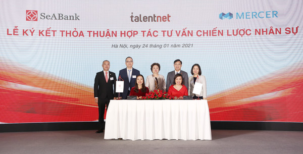 SeABank signed with leading consulting partner Talentnet - Mercer for consultancy in human resource management and development.