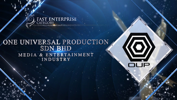 One Universal Production Sdn Bhd was honoured for the Fast Enterprise Award at the Asia Pacific Enterprise Awards 2021 Regional Edition