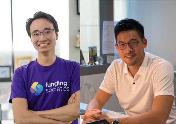 Left to right: Kelvin Teo, Co-founder and Group CEO, Funding Societies | Modalku; David Z. Wang, Co-founder and CEO, Helicap Pte. Ltd.