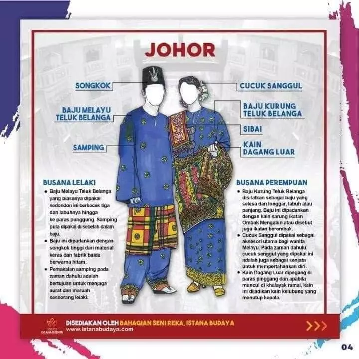 pakaian tradisional johor