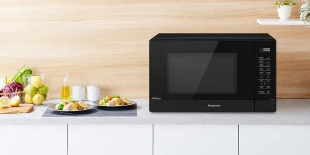 Panasonic Microwave on a counter