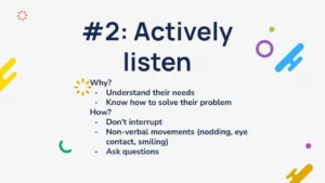 communication tips, active listening