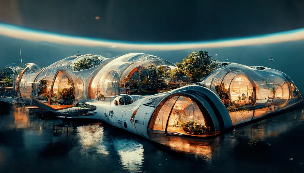 a real estate property in space