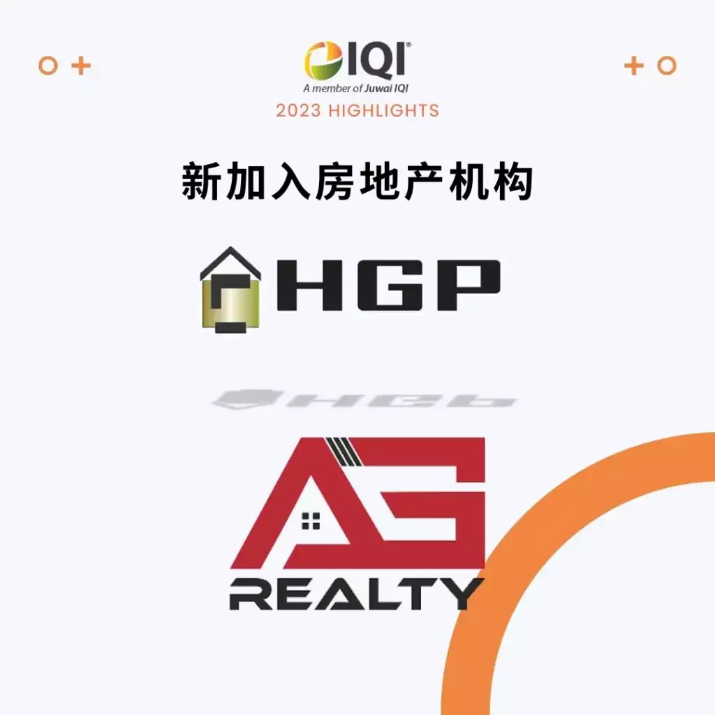 房地产机构HGP集团和AG Realty在2023年加入IQI房地产中介团队。